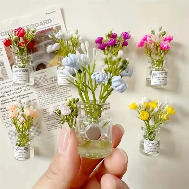 Cute 3D Mini Magnetic Vases